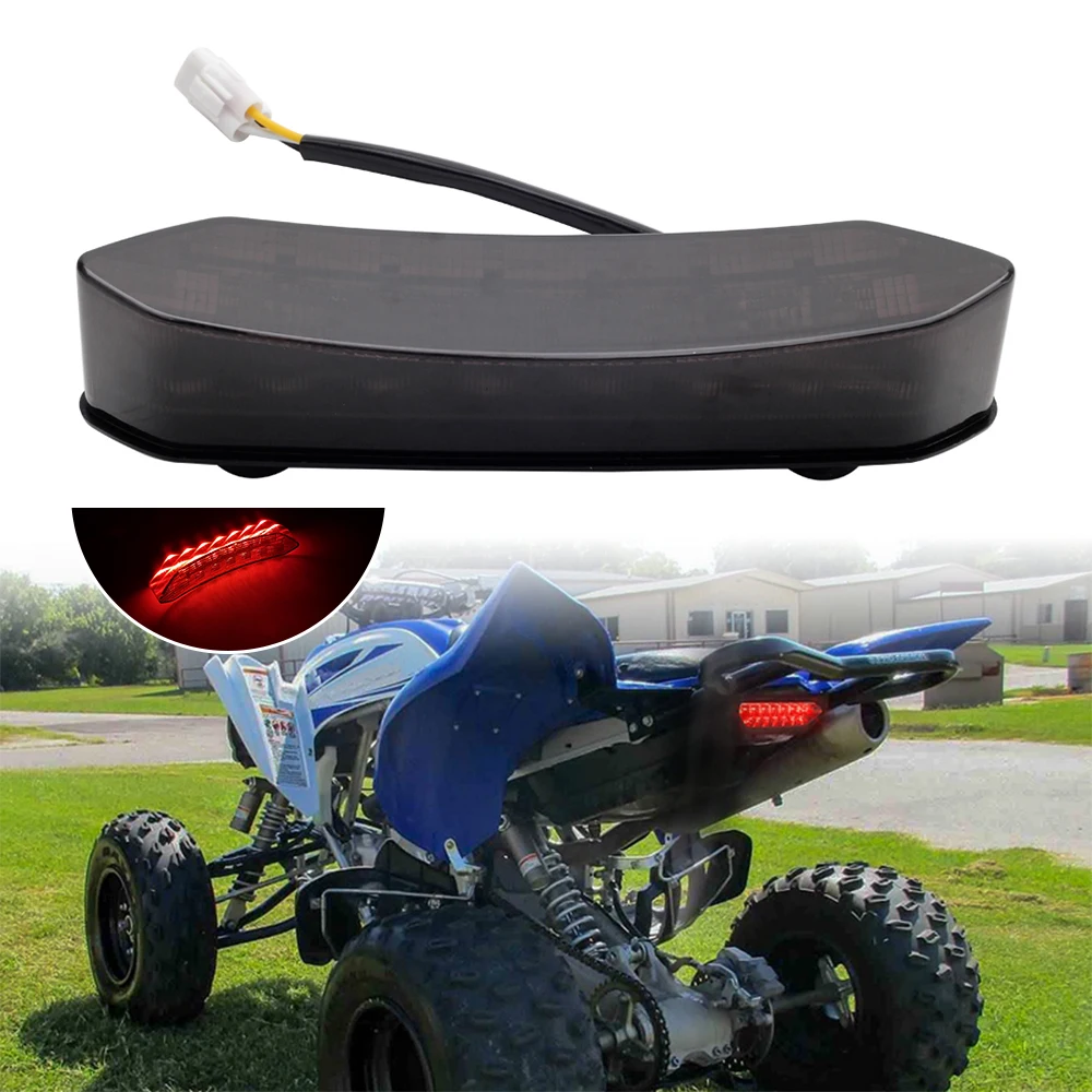 ATV LED الضوء الخلفي الجمعية الفرامل وقف تشغيل مصباح لياماها YZF 450 YFZ450R YFZ450X رابتور 700 700R 2006-2018 دخان الذيل ضوء #4