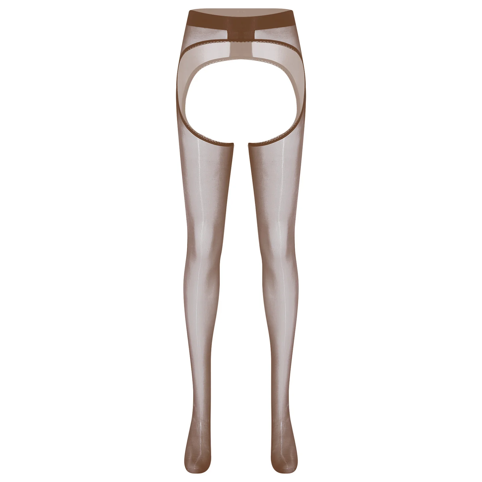 

Women Sissy Tights Pantyhose Open Butt Footed Stockings See Through Erotic Pantyhose for Lingerie Dating Temptation Nightwear