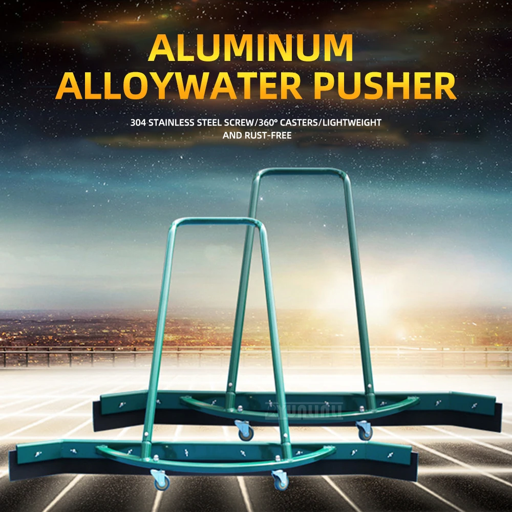 Aluminum Water Squeegee for Tennis Court, Basketball Court, Badminton Court & Parking Lot, Floor Water Remover & Drying Scraper