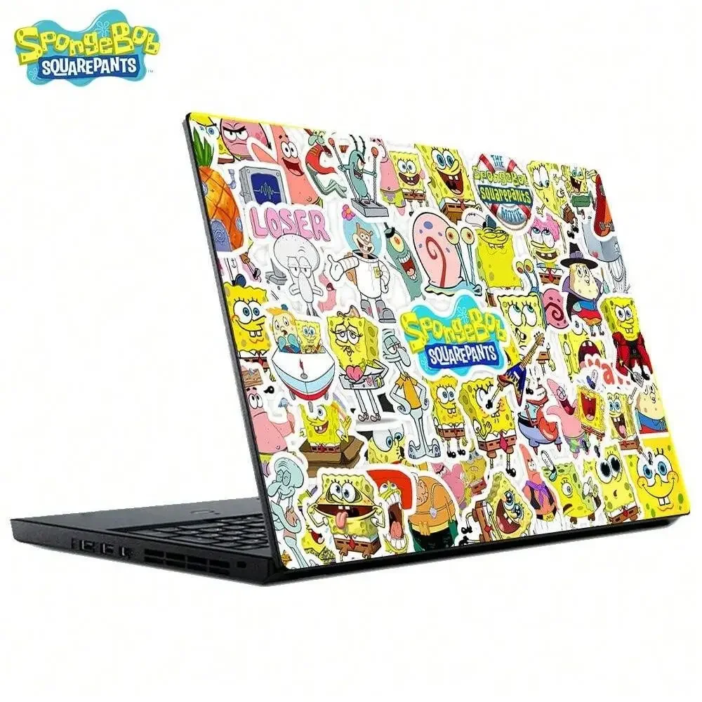 50 Stück SpongeBob Offiziell Lizenzierte Vinyl-Aufkleber Hochwertige Tentakel-Aufkleber für Wasserflaschen Wasserdichte DIY-Aufkleber – Detail 9