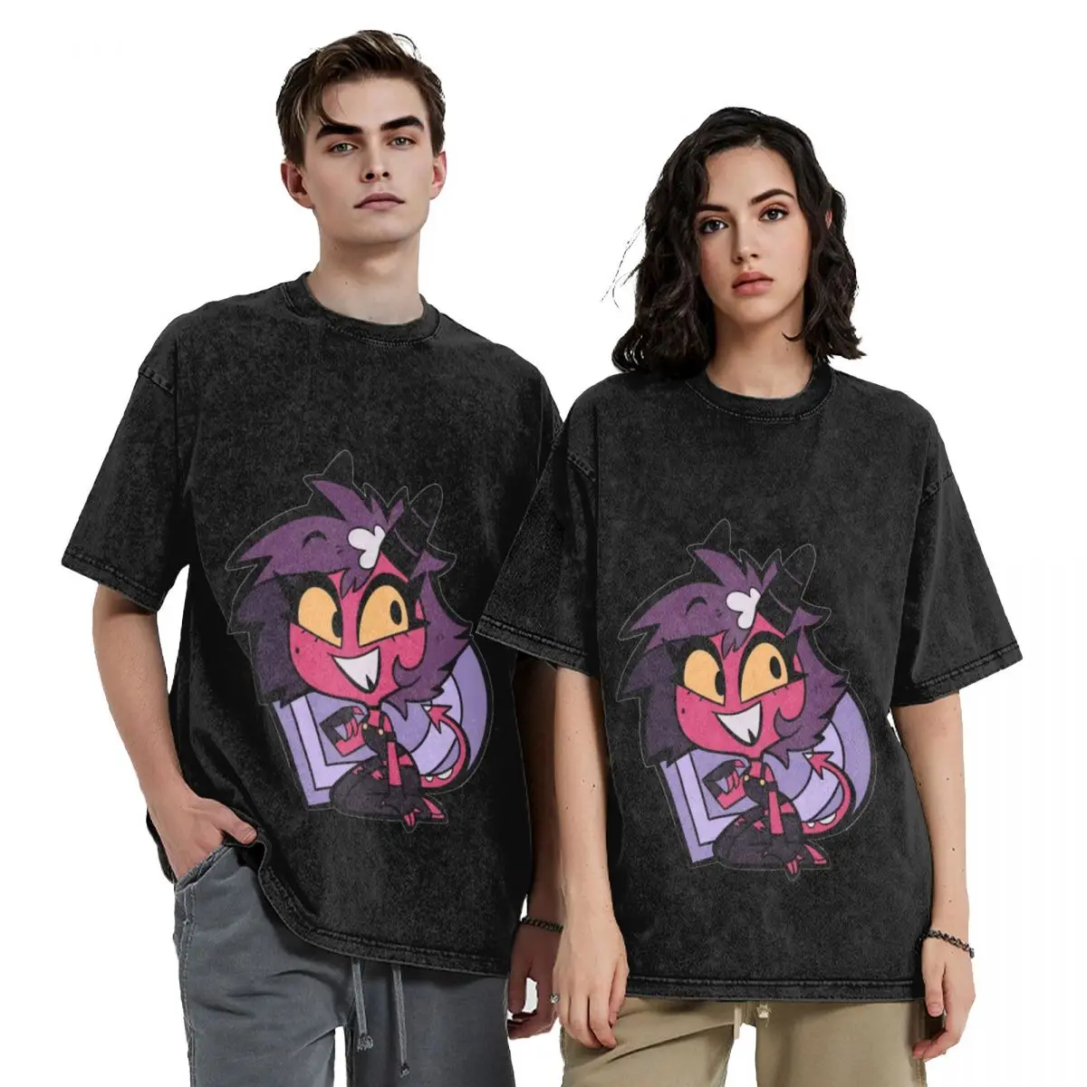 

Millie Heart - Helluva Boss T-Shirt cotton man t-shirts graphics anime t shirts t shirts for men graphic