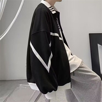 2025 Spring And Autumn Male Vitality Fashion Trends Versatile Simple Solid Color Youthful And Energetic Color Blocked Jacket