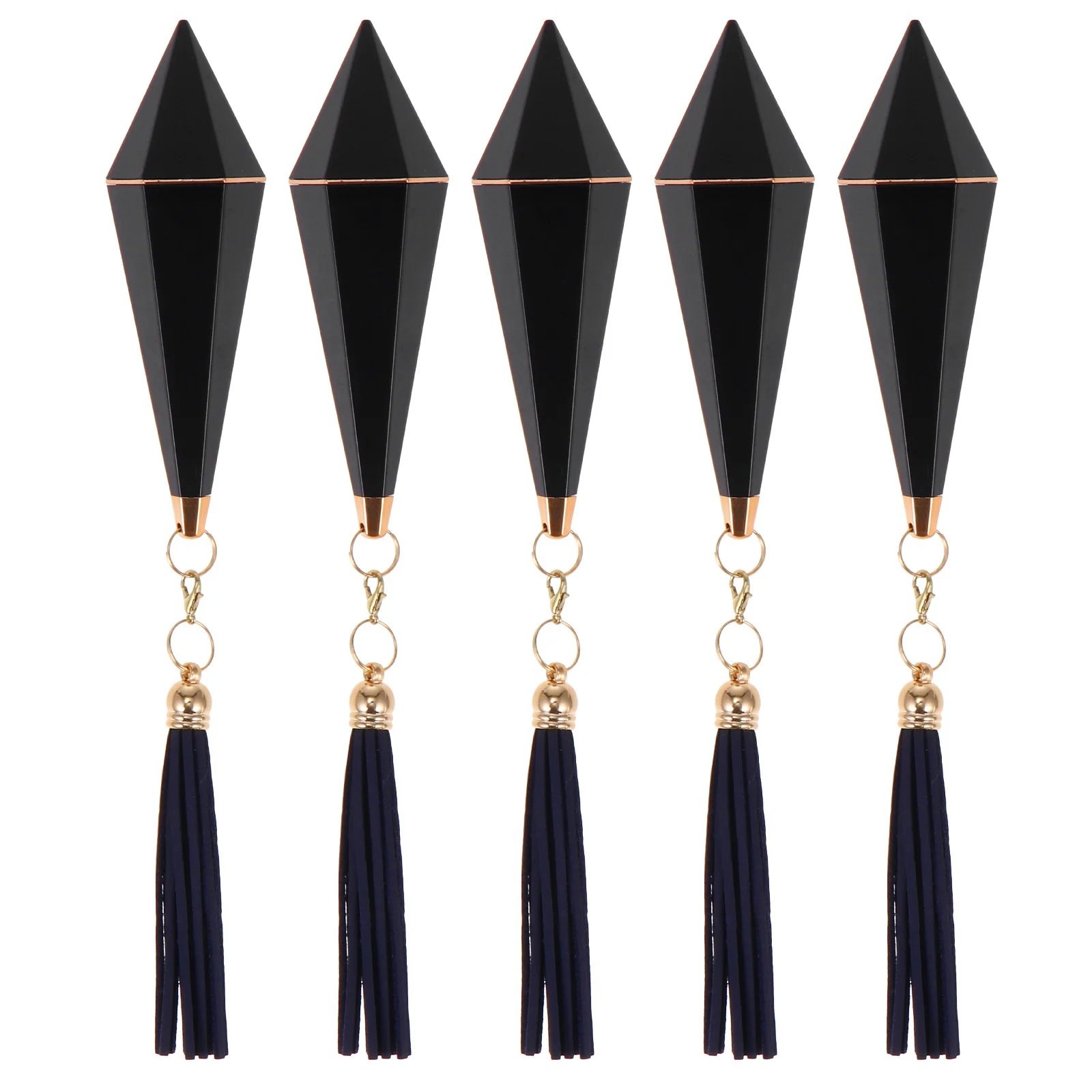 

5Pcs Refillable Tassel Lip Gloss Tube Leak Proof Portable Small Clear Lip Balm Bottle Travel DIY Cosmetics Container