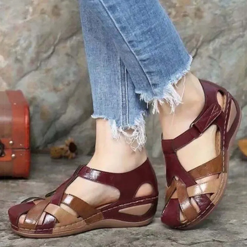 Damskie sandały delikatne, na lato buty dla kobiet niskie sandały na obcasie letnie eleganckie buty na obcasie lekkie buty na obcasie damskie