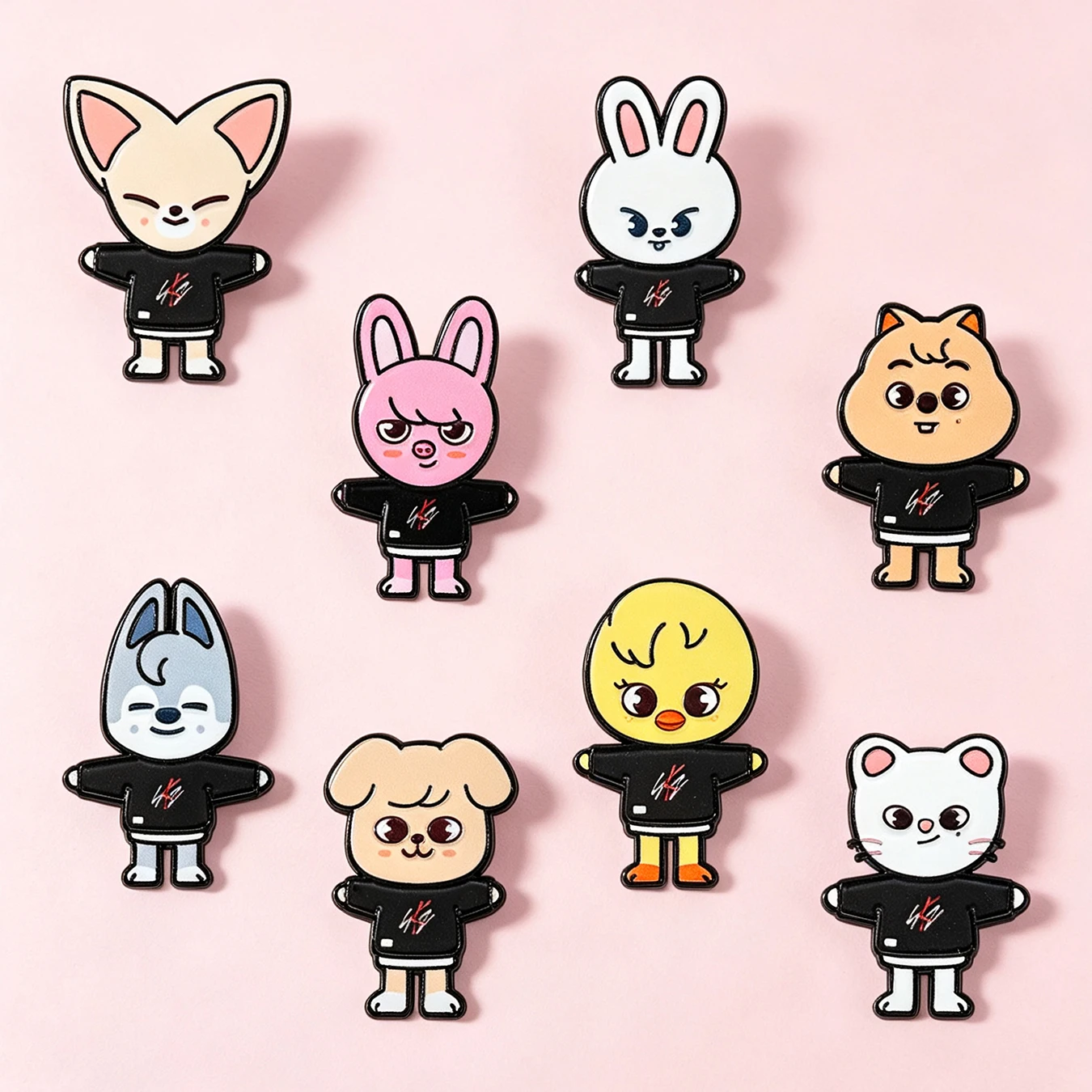 8pcs Stars Badge Anime Brooch Enamel Pins Cartoon Lapel Badges Animal Funny Jewelry Backpack Cothing Decoration Gifts for Fans