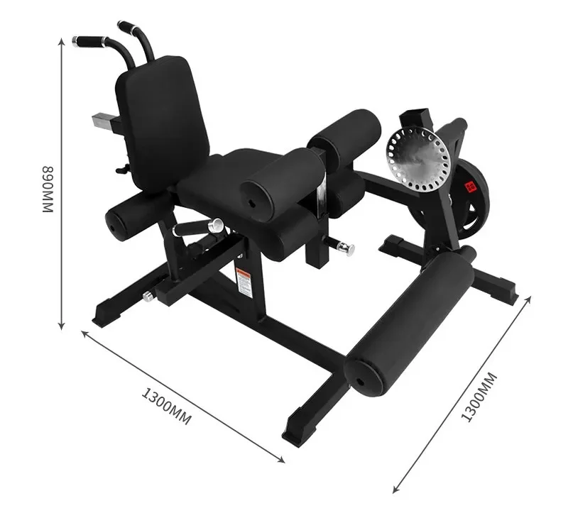 Maszyna do podkręcania nóg Regulowana maszyna do treningu nóg z siedziskiem Płyta przedłużająca do podkręcania nóg Załadowana maszyna Sprzęt do