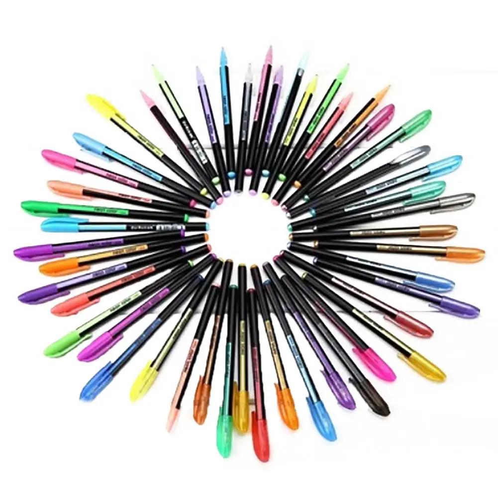 

48pcs/36pcs/12pcs/Gel Pens Ball Pen Refills Glitter Rollerball Pastel for Drawing