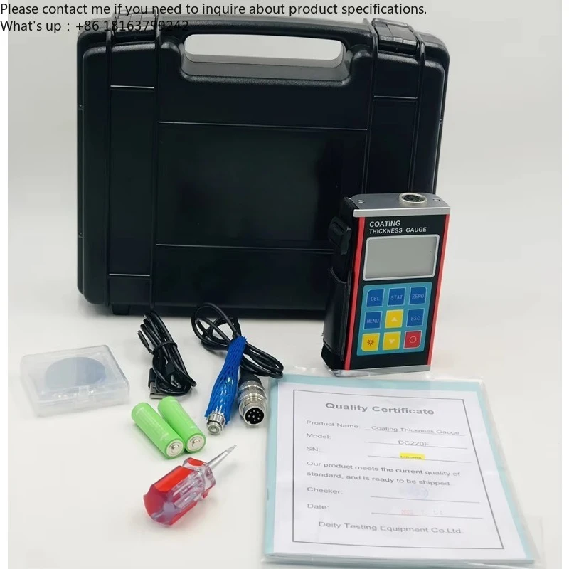 DTEC DC220F Digital Coating Painting Thickness Gauge Metal Shell Data Pro Software,Measuring Rang:0-1250um,Best-selling Gauge