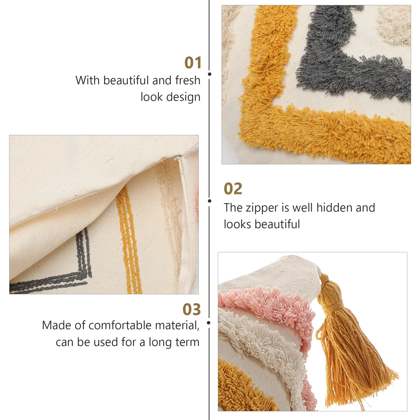 

Throw Cover Soft Square Cushion Case For Sofa Couch Washable Home Decor Pillow Throw Pillow Covers Covers