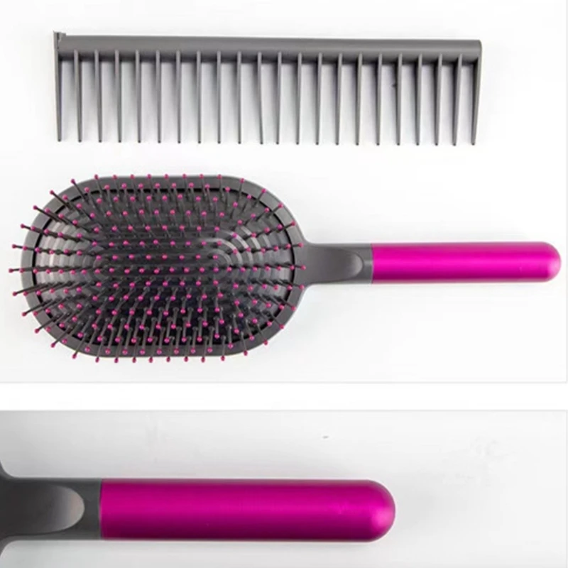 For Dyson Comb+Wide Tooth Comb+Cylinder Comb Massage Hairbrush Hairdressing Curly Styling Tools