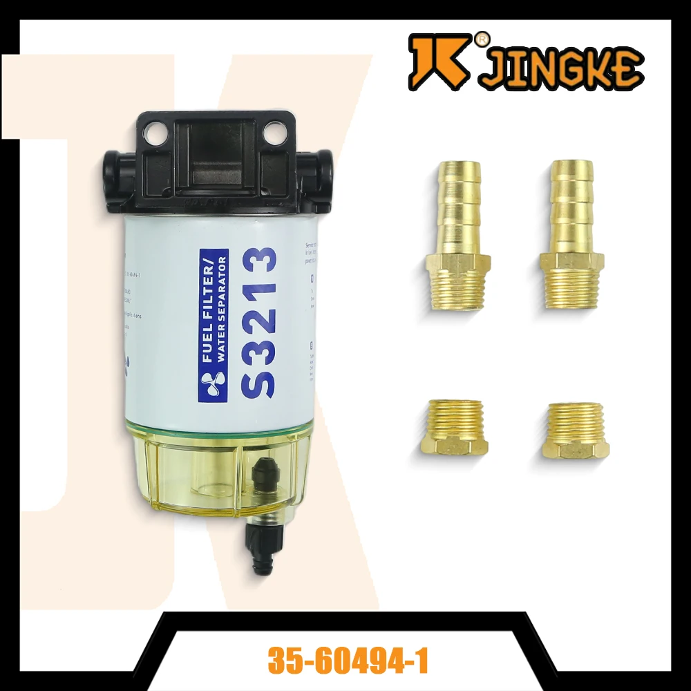 

S3213 Fuel Filter Water Separator Assembly Outboard For Mercury Quicksilver Yamaha Racor Sierra Marine Boat 10 Micron Filter Kit