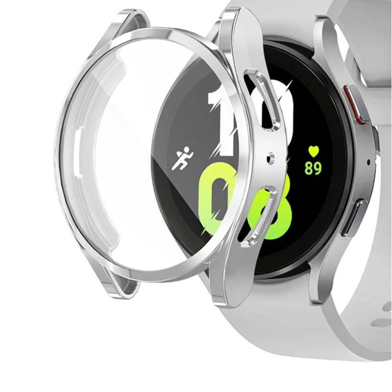 Защитный чехол для Samsung Galaxy Watch 5 4 40 мм 44 мм, мягкий ТПУ полноэкранный защитный бампер для Samsung Galaxy Watch 4 5, чехол