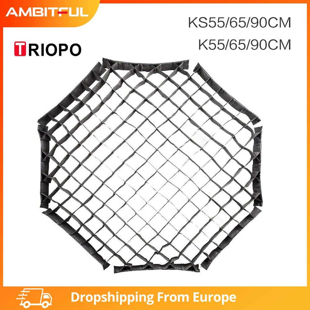 TRIOPO 55cm 65cm 90cm 120cm Honeycomb Grid for TRIOPO Foldable Softbox Octagon Umbrella Soft box (Grid Only)