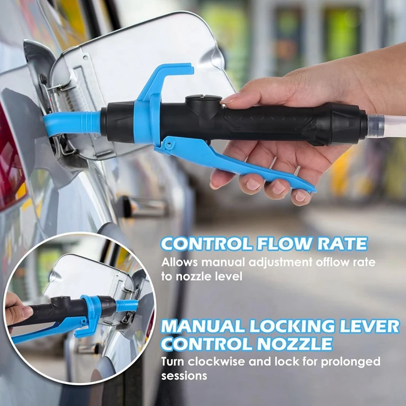 Portable Liquid Transfer Pump,Battery Powered Water Transfer with Nozzle for Quick Control & Stop