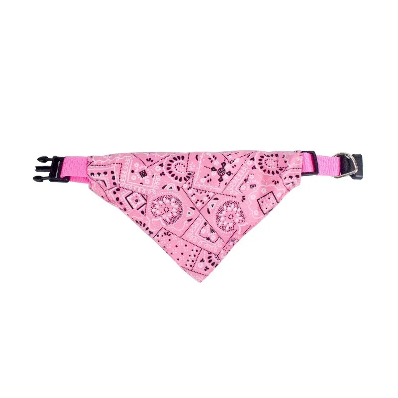 الحيوانات الأليفة المطبوعة وشاح كلب صغير القط قابل للسحب طوق وشاح طوق بكلاب باندانا وشاح طوق قابل للتعديل الكلب عصابات طوق جرو #3