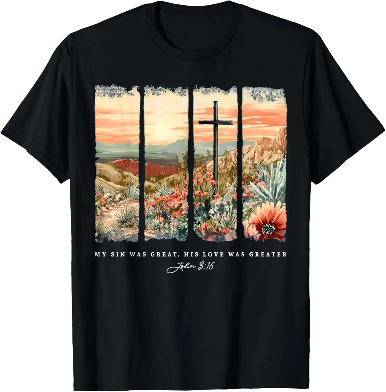 Футболка с капюшоном My Sin Was Great His Love Was Greater John 316, толстовка