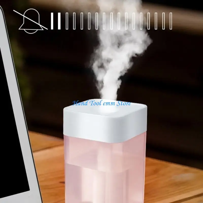 

H37F 5V USB Humidifier with Color Cycling Lights Small Air Humidifiers 220ml Quiet