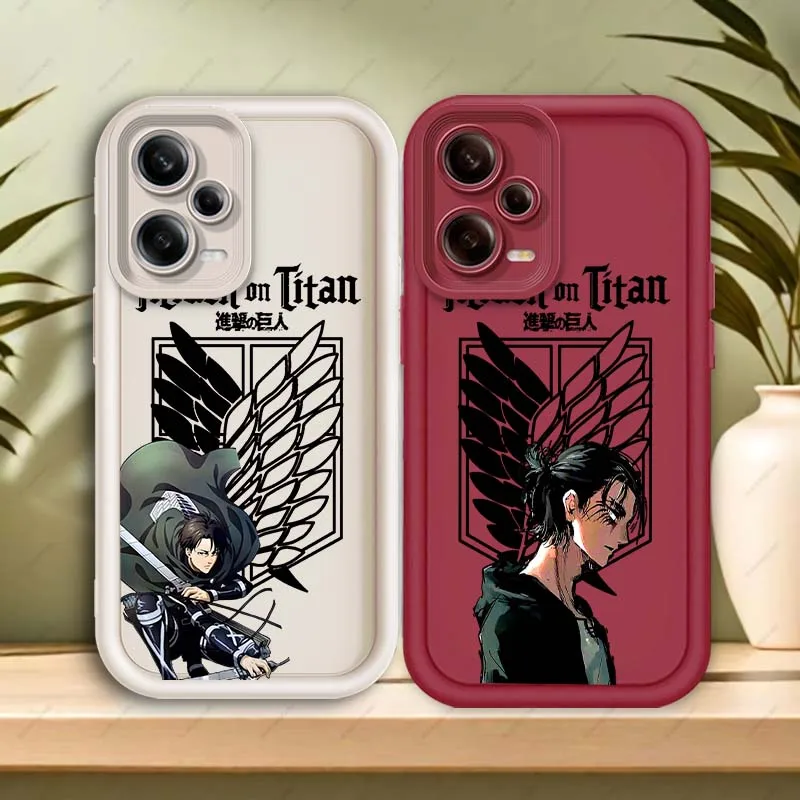 

Anime Attack On Titan Art Phone Case For Xiaomi Redmi Note 14 13 13R 12 12R 11 11E 11T 11S Pro Plus 5G Eye Ladder Cover