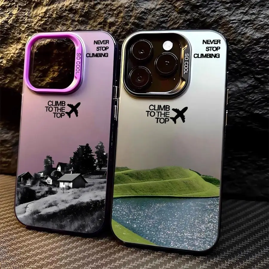 

Soft Cover Phone Case for iPhone 14 15 16 Plus 11 12 13 Pro Max 16e 17 Air Field Airplane Art Painting