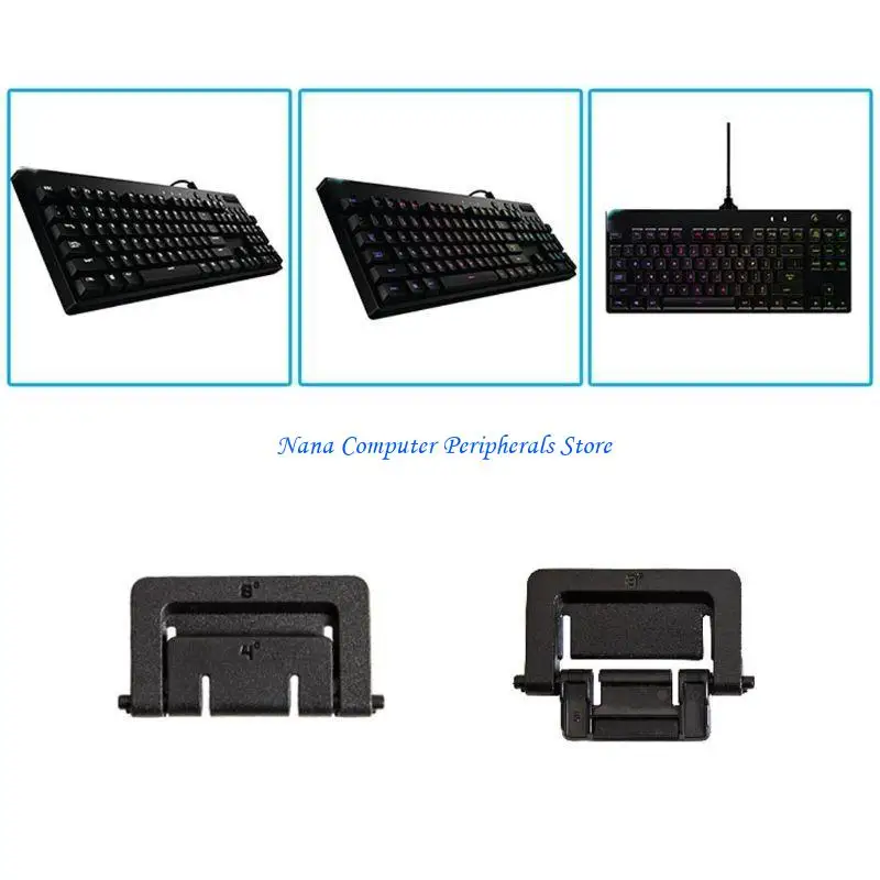 F68C Fit for G610 G810 GPRO for Key Board Bracket Keyboard Leg Stand 2 Pieces Black