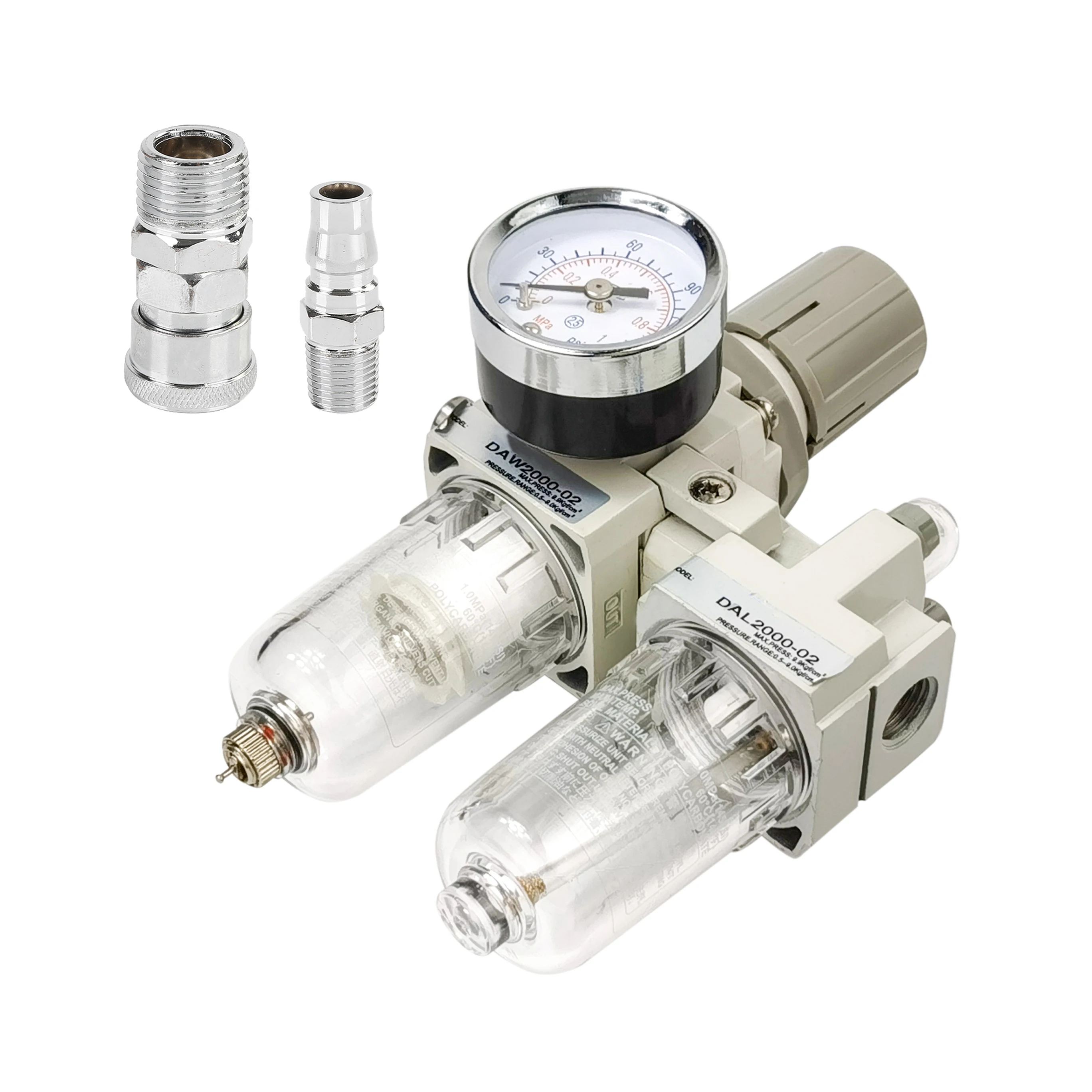 AC2010-02 Compressor Filter Manual Drainage Supply Air Filters Pump Moisture Pneumatic Pressure Regulator Oil Separator