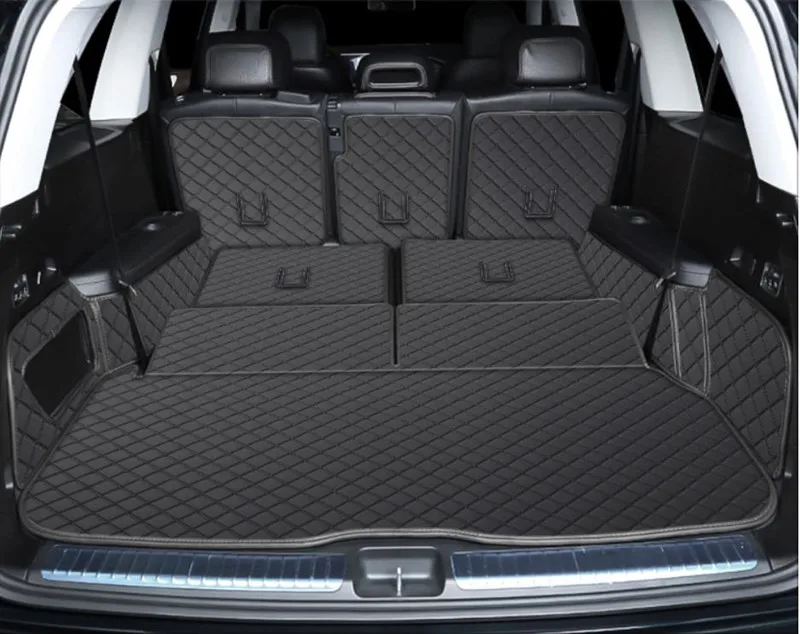 Custom car trunk mats for Mercedes Benz GLS 400 d X167 2024-2020 6 7 seats cargo liner mat boot carpets cover for GLS400d 2022