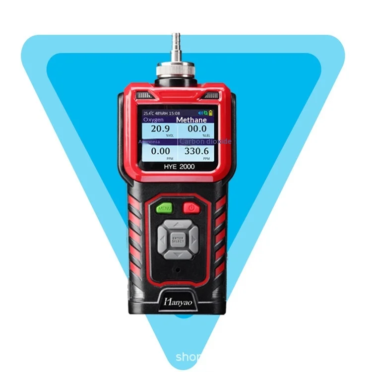 Industrial Two-in-one Portable LCD Ga=s Leak Detector HYE2000 Model Standard Accuracy Alarm Mode None 6000mAh Rechargeable Gases