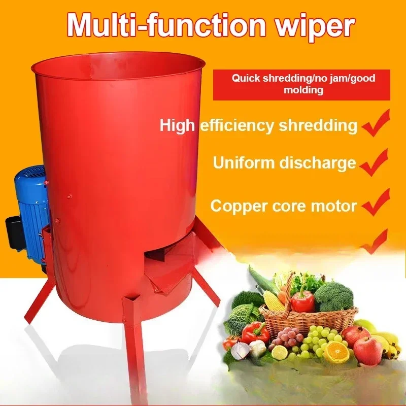 Vegetable waste and leafy greens Grinder Poultry feed Pelletizing for fish composting
