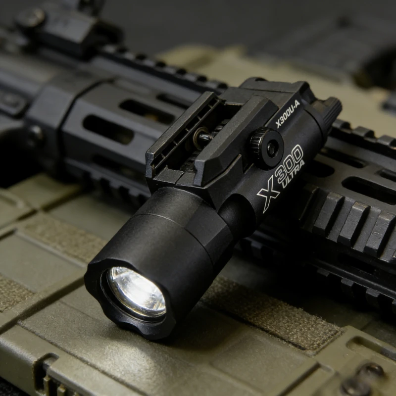 

Тактический фонарь X300, многофункциональный: крепление на 20-мм планку для игрушечных страйкбольных пистолетов, CS-матчей, военных игр, охоты