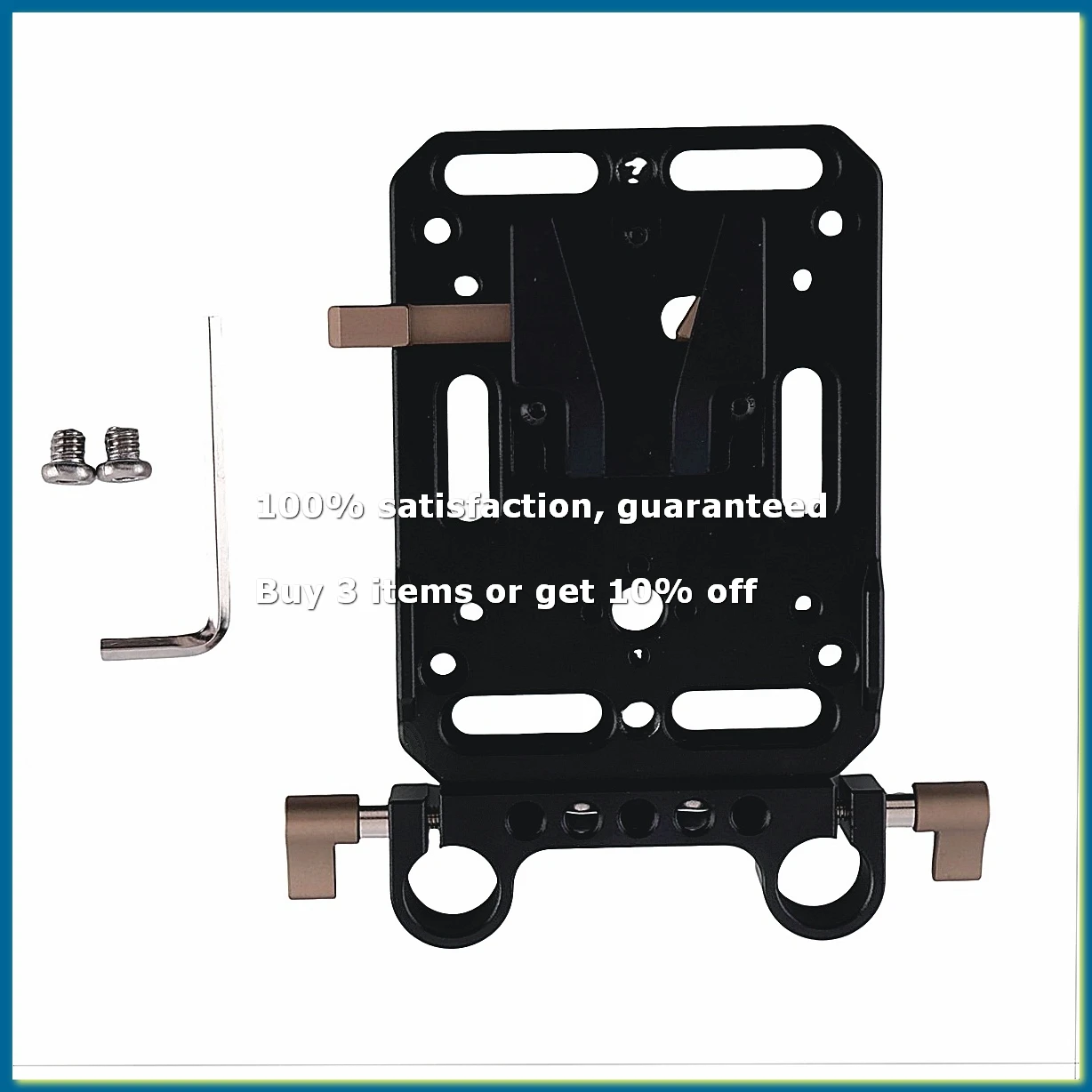 vr-v-mount-battery-adapter-plate-supply-splitter-with-15mm-rod-clamp-with-automatic-lock-protection-for-dslr-camera-a25r