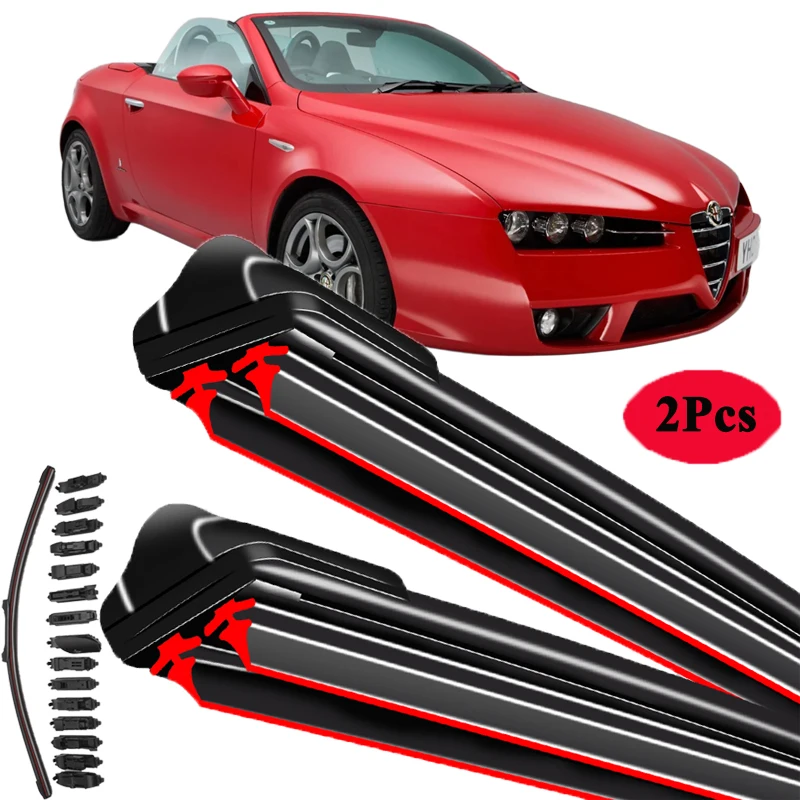 

Для Alfa Romeo Spider 916 939 1994-2012 автомобильные щетки стеклоочистителя, щетки для переднего ветрового стекла, аксессуары для омывателя, чистка окон