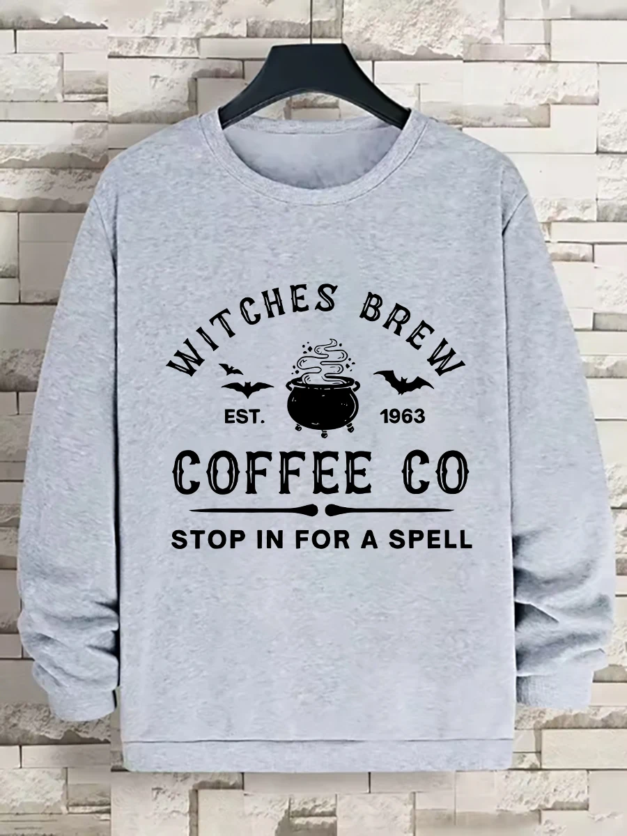 

Толстовка с круглым вырезом и длинным рукавом с принтом, повседневная, теплая, стильная, с индивидуальным узором, тяжелая вес (вес ткани 220–320 г/м2)