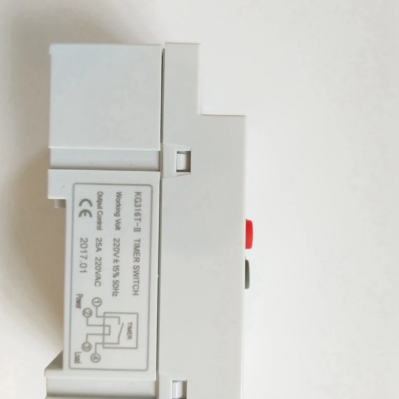 2X KG316T-II Din Rail Microcomputer Time Control Switch Time Control Timer AC220V 25A DIGITAL TIMER SWITCH Relay Control