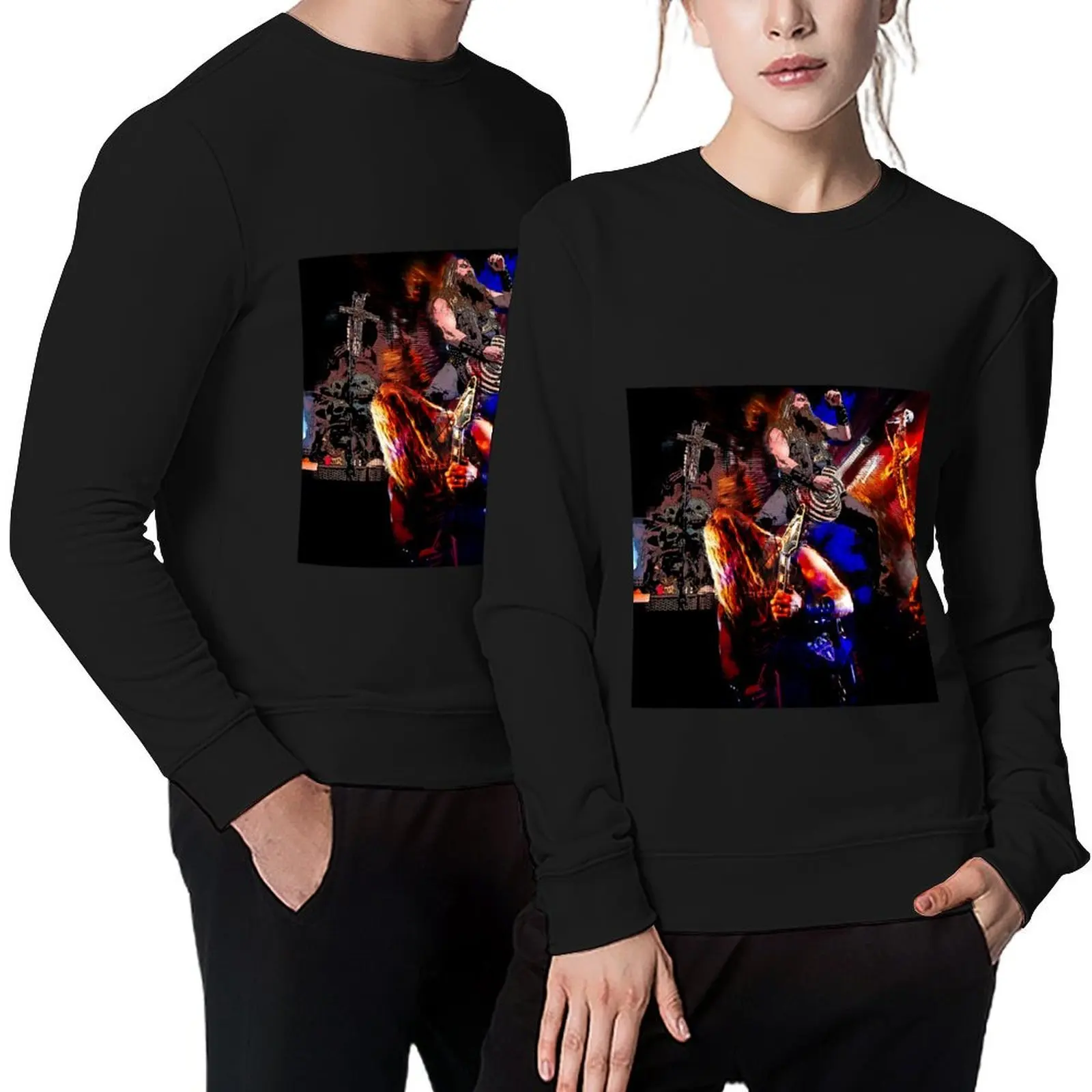 

Zakk you rock! - digital paint by Iona Art Digital Pullover tracksuit autumn new products autumn men's sweatshirts