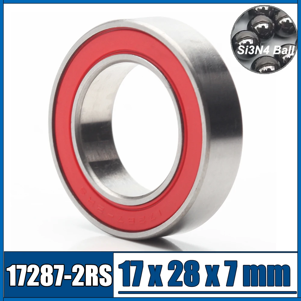 17287 Hybrid Ceramic Bearing 17*28*7 mm ABEC-1 (1 PC) Bicycle Bottom Brackets & Spares 17287RS Si3N4 Ball Bearings 17287-2RS