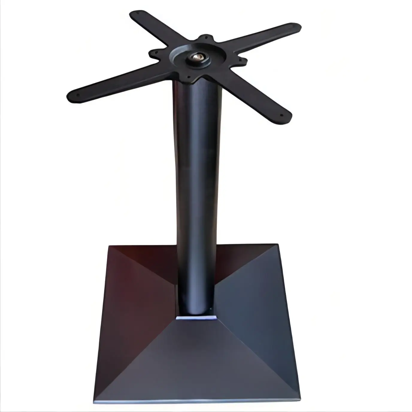 

Матовая черная чугунная квадратная опора для ресторанных столов ATV&UTV