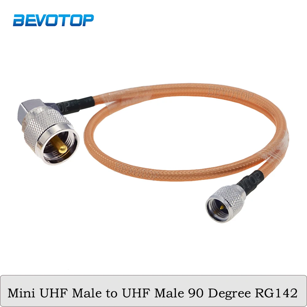 Mini UHF Male to UHF Male Connector RG142 50-3 RF Coax Cable High Temperature Resistive WIFI Router Antenna Extension Jumper