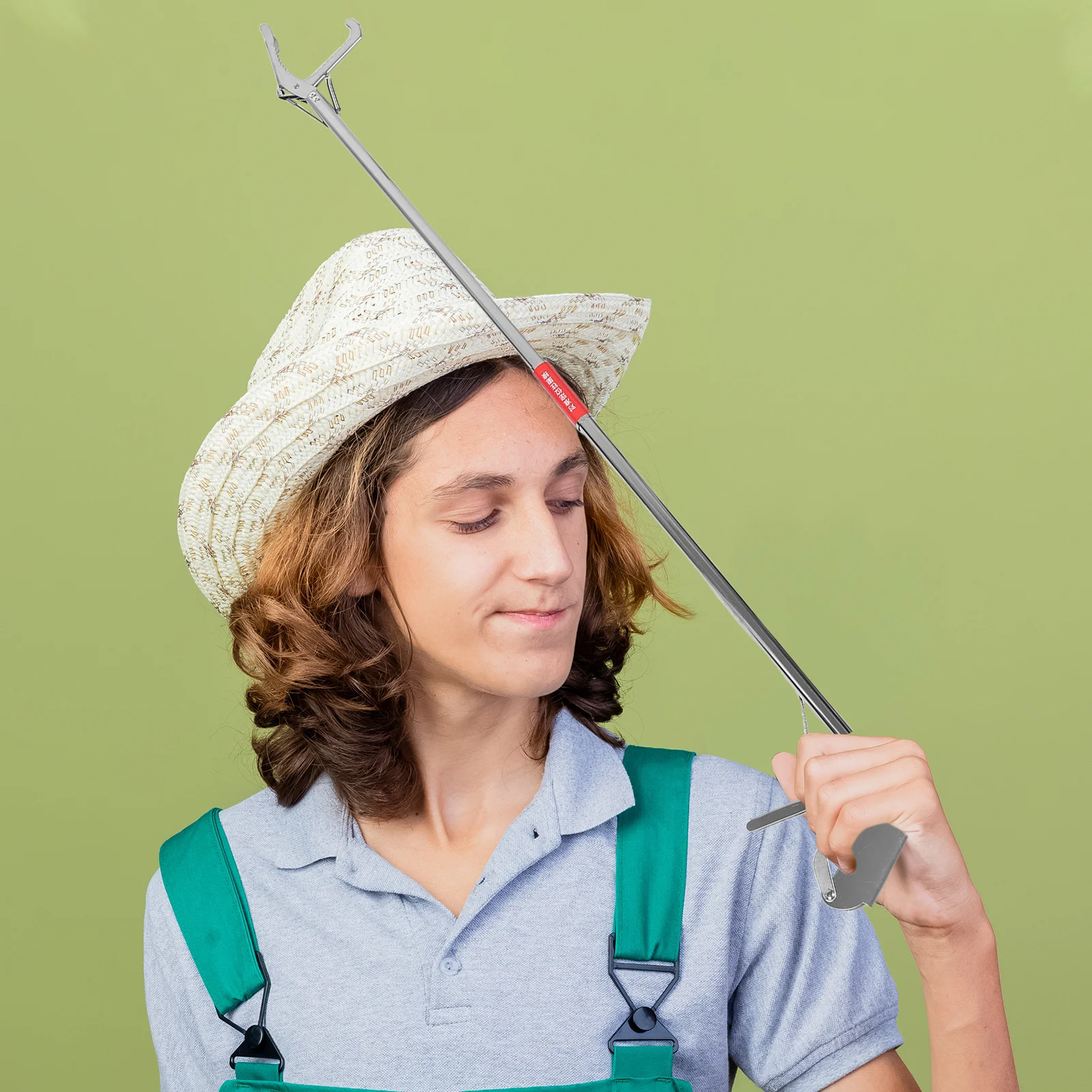 

Snake Grabber Tool Stainless Steel Heavy Duty Long Reach Reptile Grabber for Eel Rattlesnake Animal Handling Camping Tongs Farm