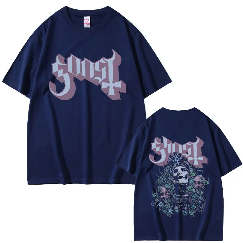 Best Famous Ghost Band Graphic T Shirts Summer Men Women Classic Vintage Gothic Rock T-shirt Male Fashion Oversized Streetwear