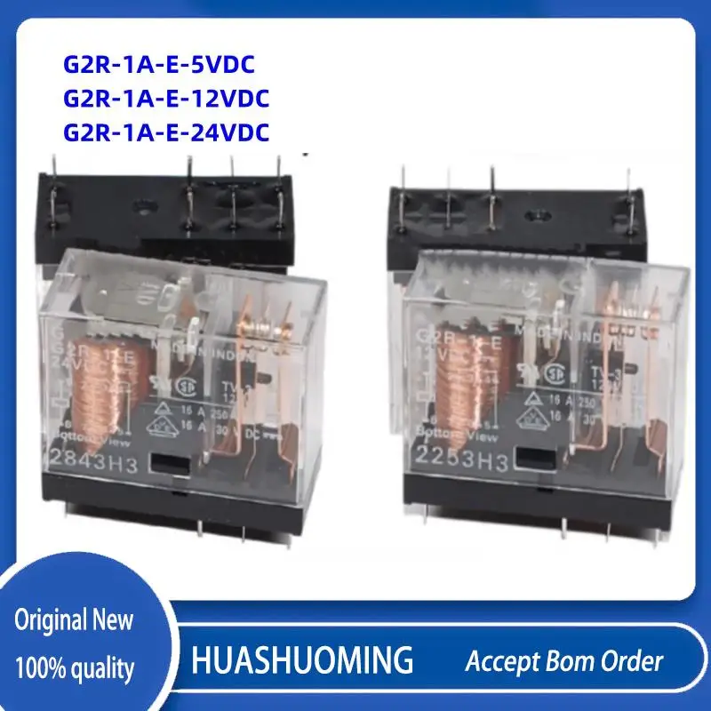 5Pcs/LOT New G2R-1A-E G2R-1A-E-5VDC G2R-1A-E-12VDC G2R-1A-E-24VDC 6PINS 16A 5VDC 12VDC 24VDC