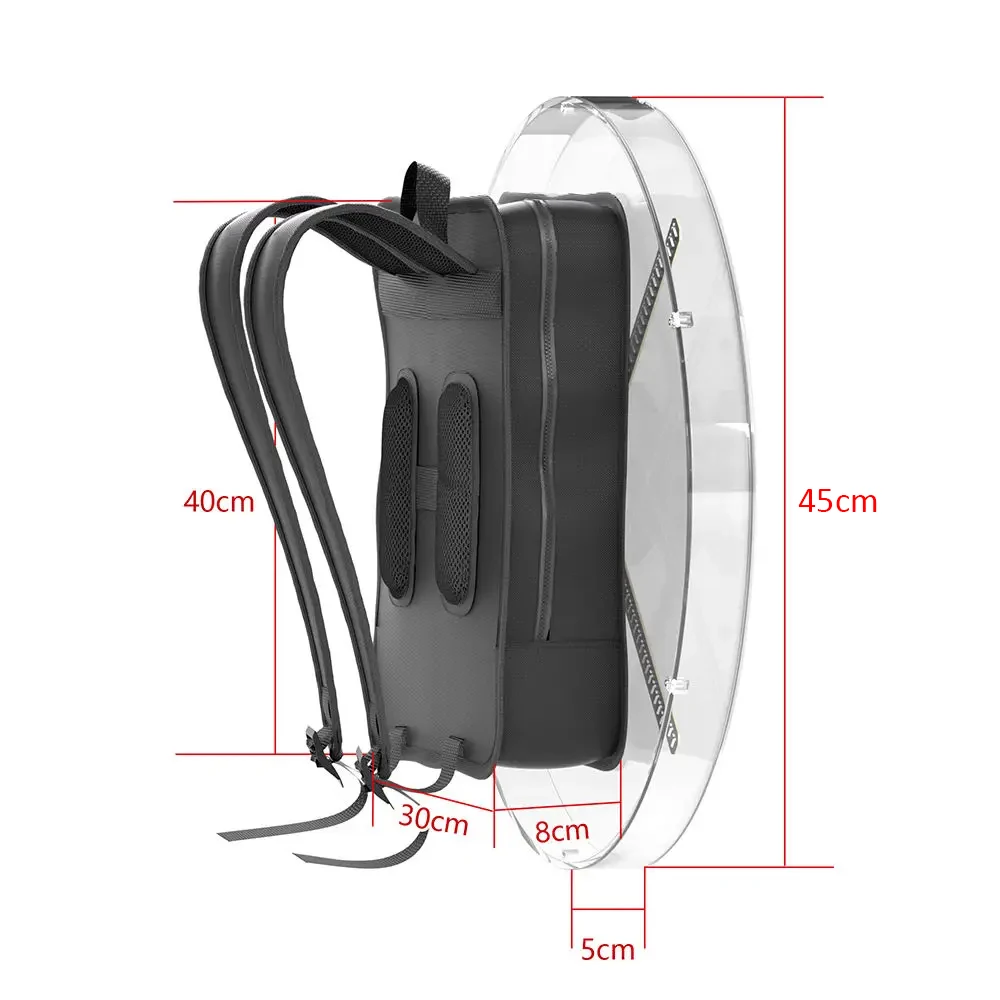 42cm HD Portable Backpack With LED 3D Hologram Display Fan New Advertising Equipment 3D Holographic Projector Backpack