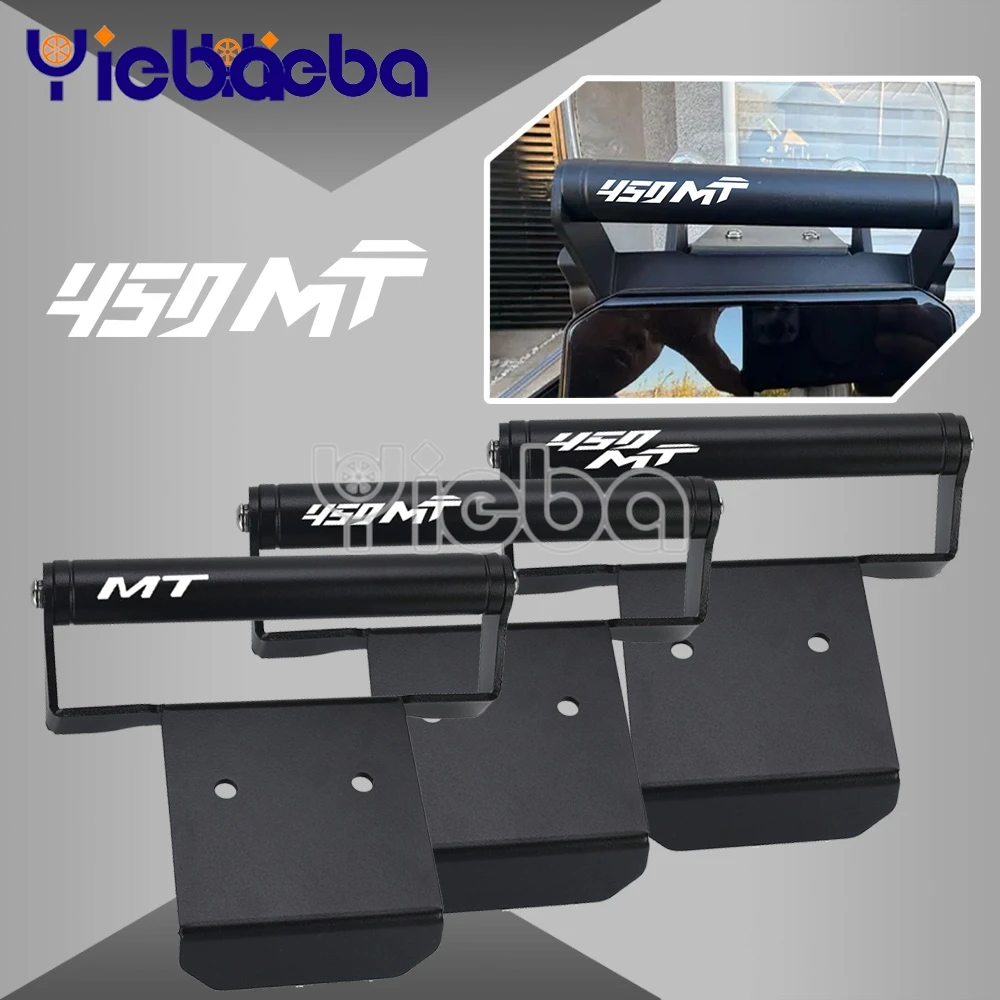 FOR Cfmoto 450 MT 450 MT450 450MT 2024 2025 2026 Stainless steel Mobile Phone Holder GPS Navigation Mounting Extension Bracket