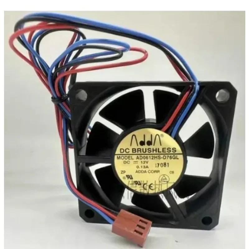 New Cooling Fan for ADDA 6015 AD0612HS-D76GL 12V 0.13A 60*60*15MM Silent Cooler Fan