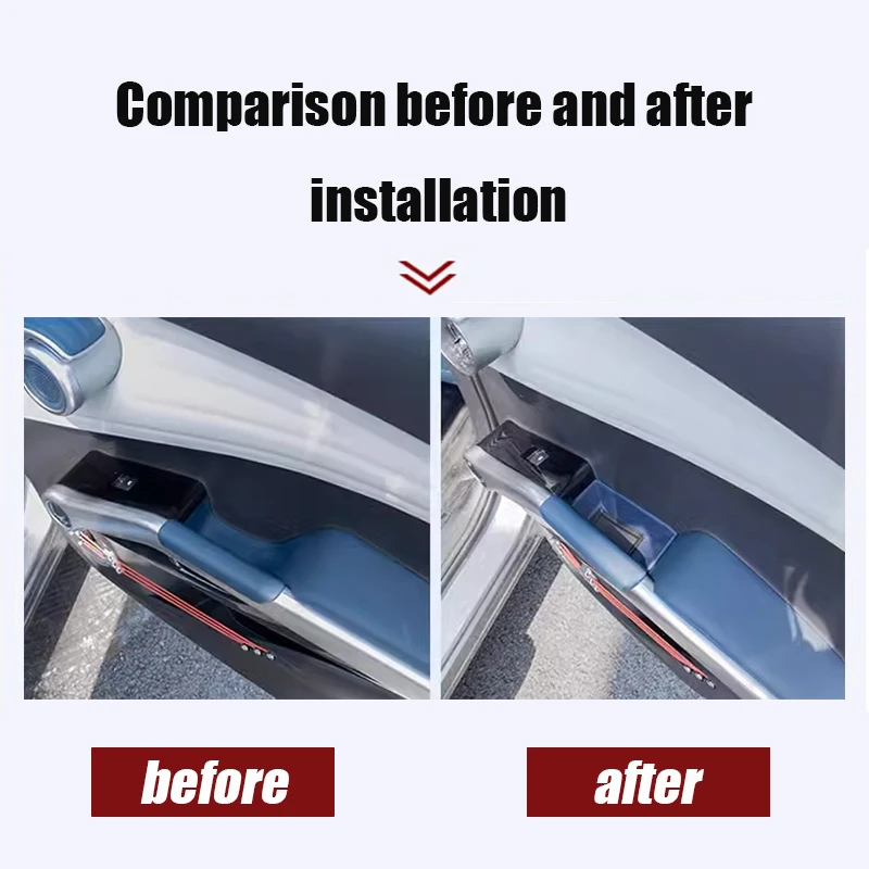 For BYD Atto 3 Yuan Plus 2022 2023 2024 Door handle storage box door handle storage box interior storage box pocket covers image 4