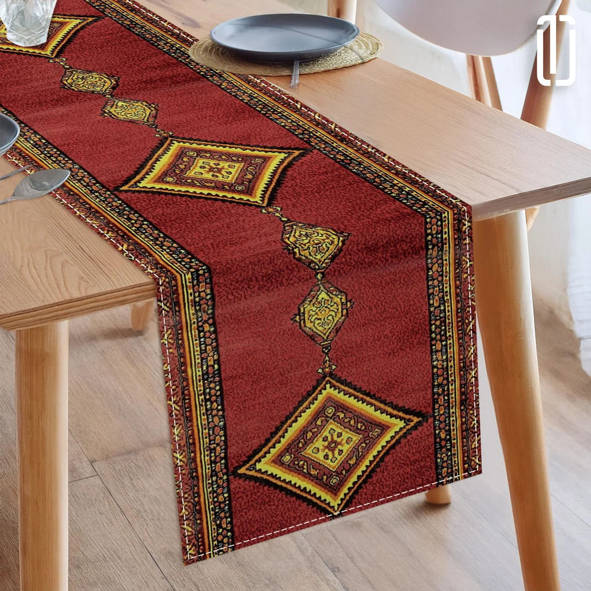 1 Piece of Table Runner with Four-Season Style Patterns, Suitable for Farmhouse, Indoor, Kitchen, Celebrations, Table Decoration, Restaurant, and Banquet Decoration Supplies