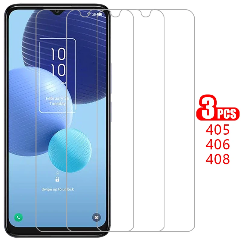 phone case for tcl 405 406 408 screen protector tempered glass on tcl405 tcl406 tcl408 back cover 360 protective coque bag cas