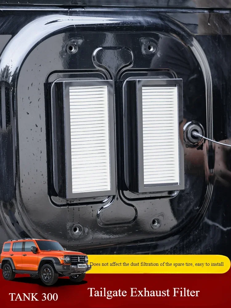 

Tailgate Filter Modified Anti-sand Air Filter Trunk Tailgate Exhaust Port Anti-blocking Parts for Tank 300