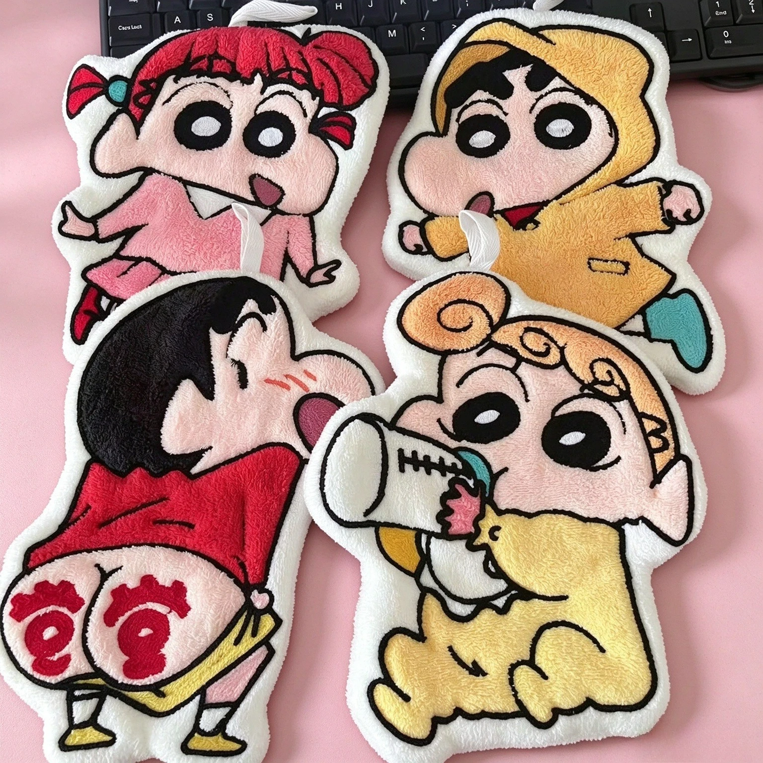 Crayon Crayon Shin Chan Anime Peripheral Hand Towel Hanging Cute Super Absorbent Thick Hand Towel, Bathroom and Kitchen Supplies - Aliexpress Deal