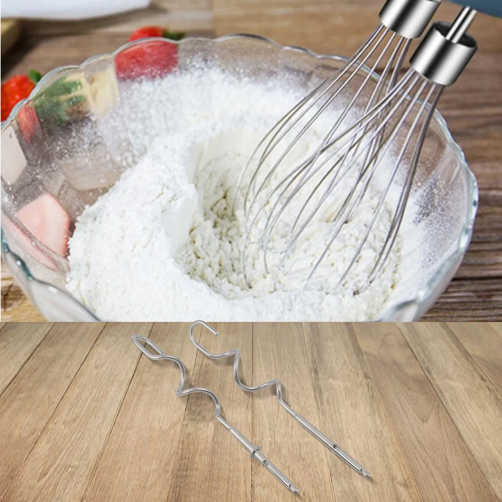 

Upgrade Your Kitchen Tools with Stainless Steel Egg Beater and Whisk Attachment Compatible with For KENWOOD Hand Mixer