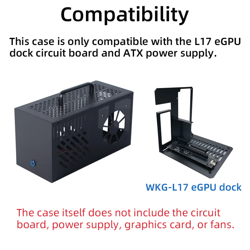 Laptop Thunderbolt 3/4 egpu Dock case supports 4090/7900xt